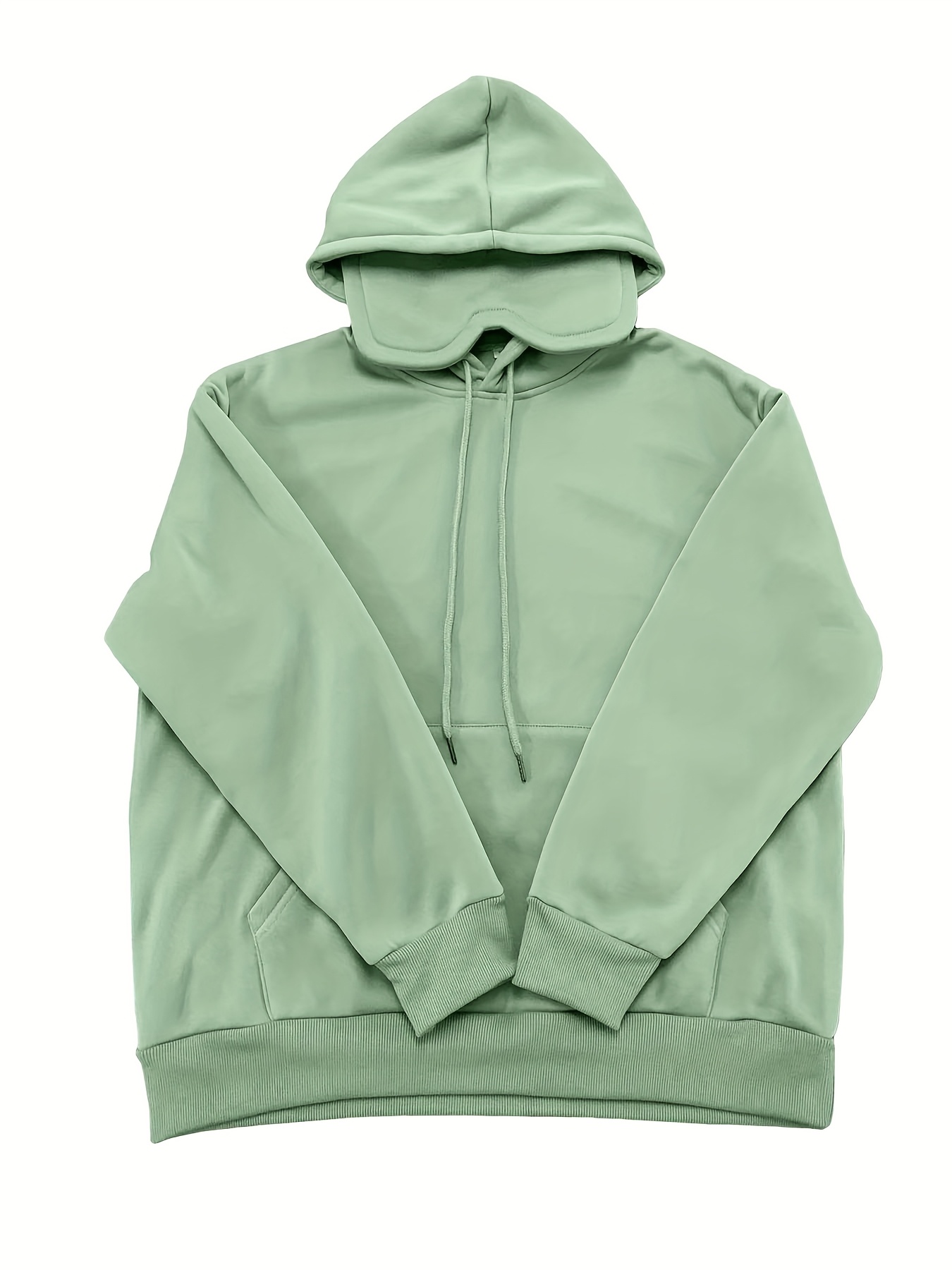 Autumn women's fleece eye mask hoodie